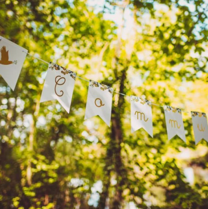 Guirlande communion Eucalyptus 11 fanions