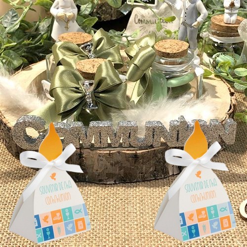 Boîte Bougie Souvenir de Ma Communion 3,5 x 13 x 4CM