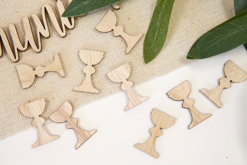 Déco de table à Parsemer Calices en Bois (x24)