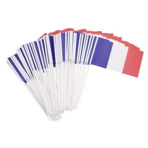 Drapeaux tricolore France Papier 9,5 x 16cm par 100