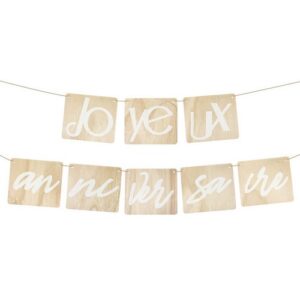 Guirlande “Joyeux Anniversaire” en Bois 3,50m