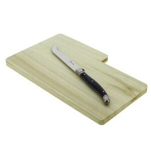 Gravure planche Bosco avec couteau cheese 28x17x1,7cm