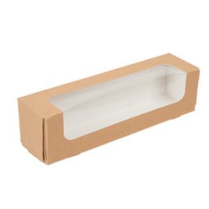 Boîtes carton pour macarons avec fenêtre "THEPACK" (X50)