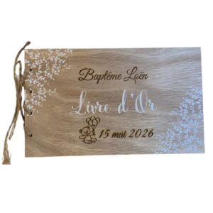 Gravure livre d'or bois