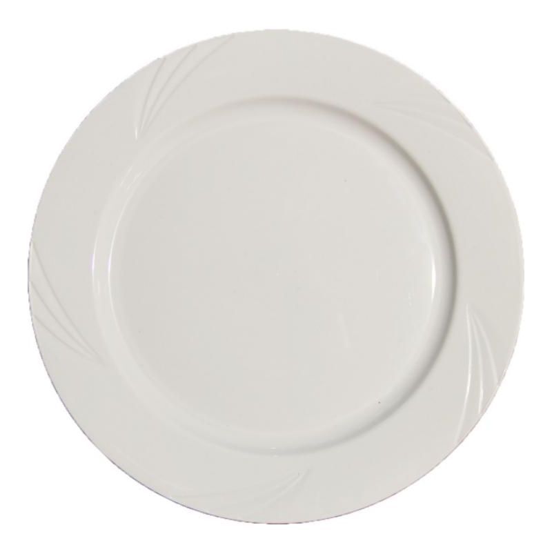 Assiette incassable réutilisable PP blanche