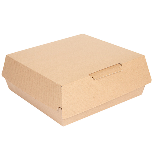 boites large lunchox "thepack" 220g/m2 23,5x24x8,7cm naturel carton ondulé nano-micro