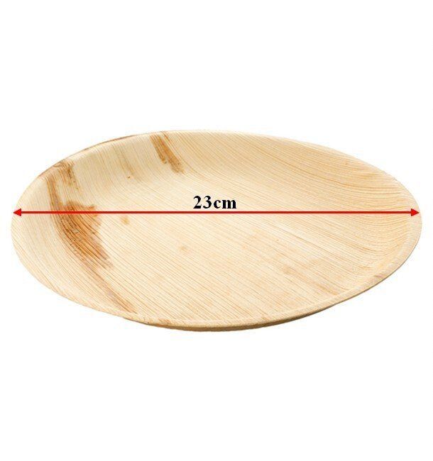 Assiette ronde bambou 23cm