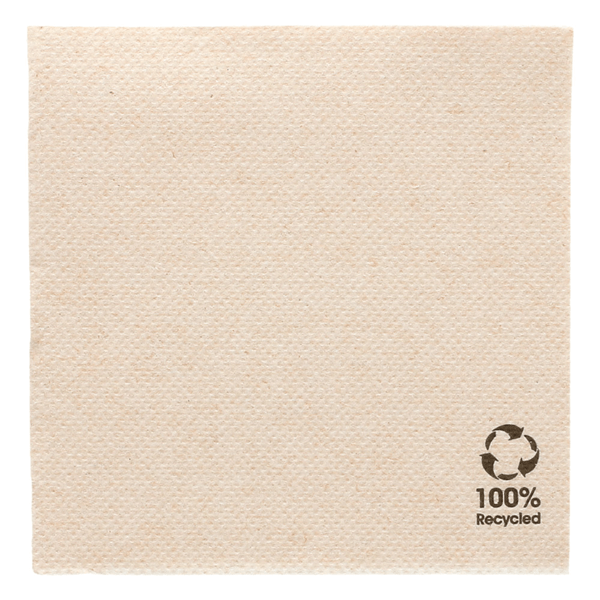 Serviette ouate double point Nature 39X39cm