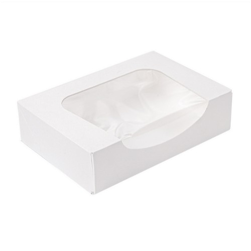 Boite sushi a fenêtre "The Pack" blanc carton ondulé