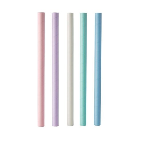 Pailles Bubble Tea, papier Ø 12 mm · 20 cm couleurs assorties