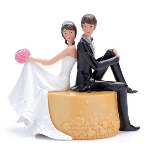 Sujet couple sur gâteau