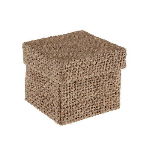 Boite cube jute