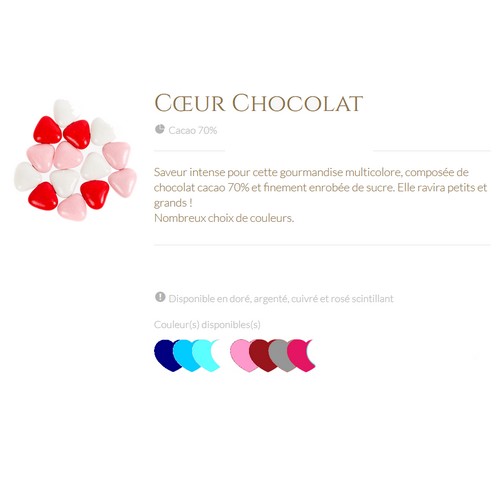 Cœur chocolat noir