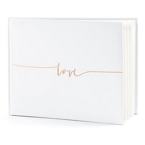 Livre d’or blanc “Love” Rose gold 24x18,5cm