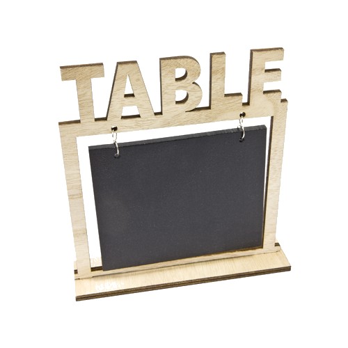 Marque table bois et ardoise