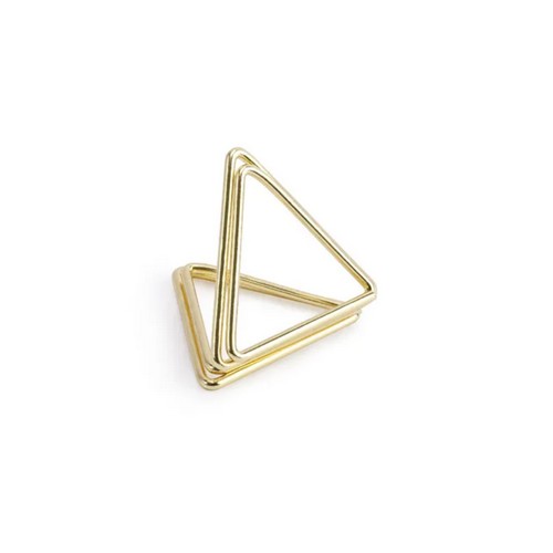 Porte-étiquettes triangles en or de 2,3 cm