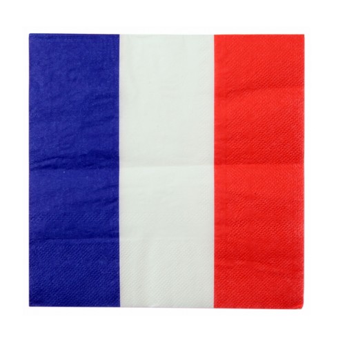 Serviettes France 33x33cm 3 Plis par 20