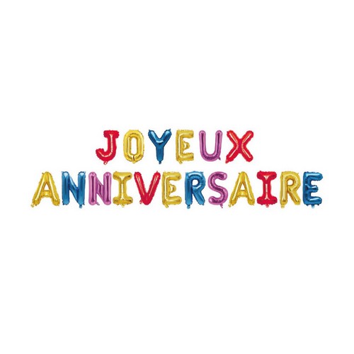 Guirlande de Ballons “Joyeux Anniversaire” 40 cm