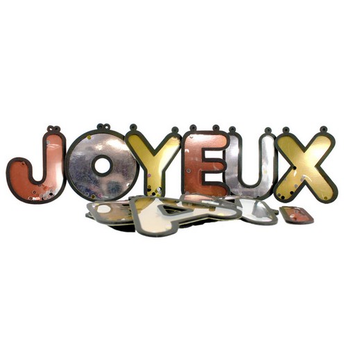 Guirlande “JOYEUX ANNIVERSAIRE” 3D Séquins Happy Chic 3m