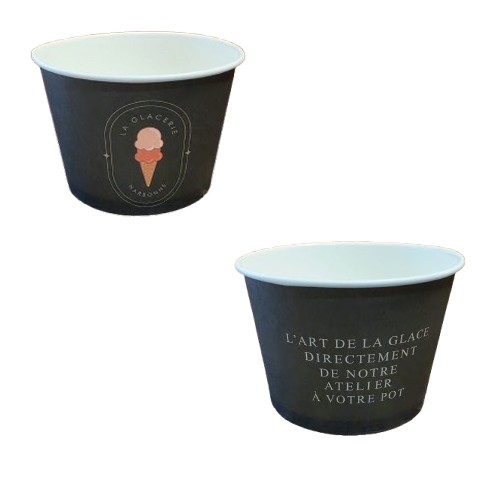 Pots à glaces personnalisés La Glacerie du Sud