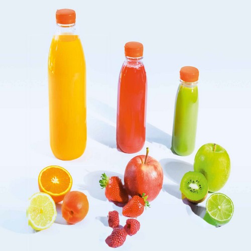 Les bouteilles transparentes avec bouchon solidaire 25cl, 50cl, 1l